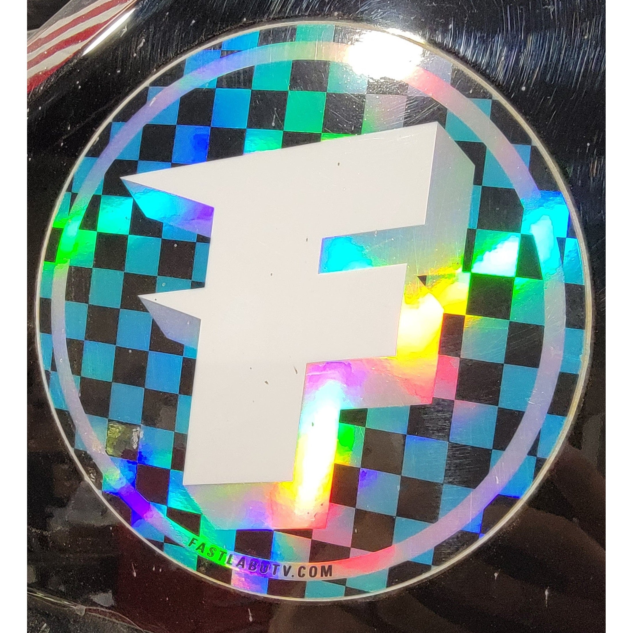 FastLab 5" Circle Holo Checkers Decal