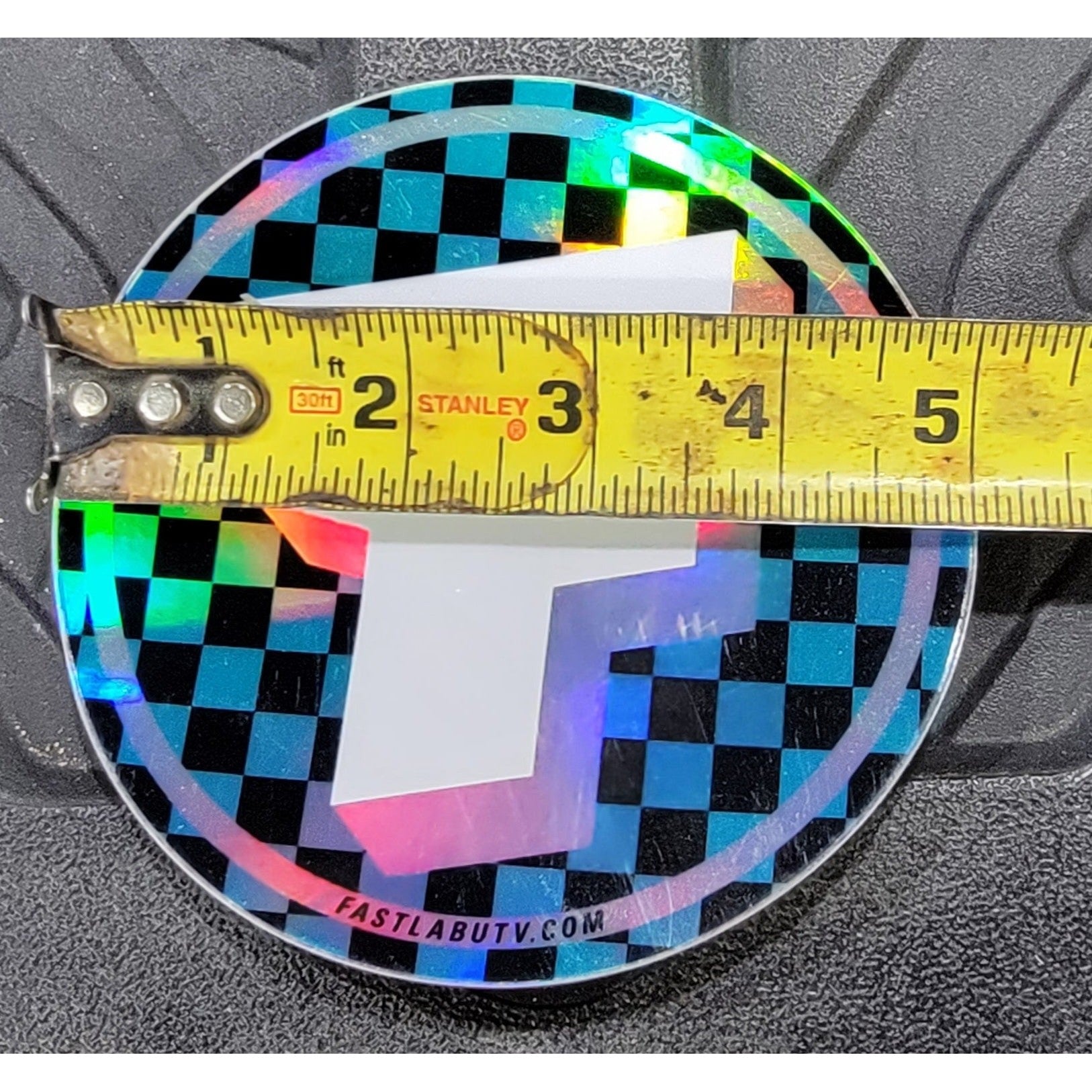 FastLab 5" Circle Holo Checkers Decal