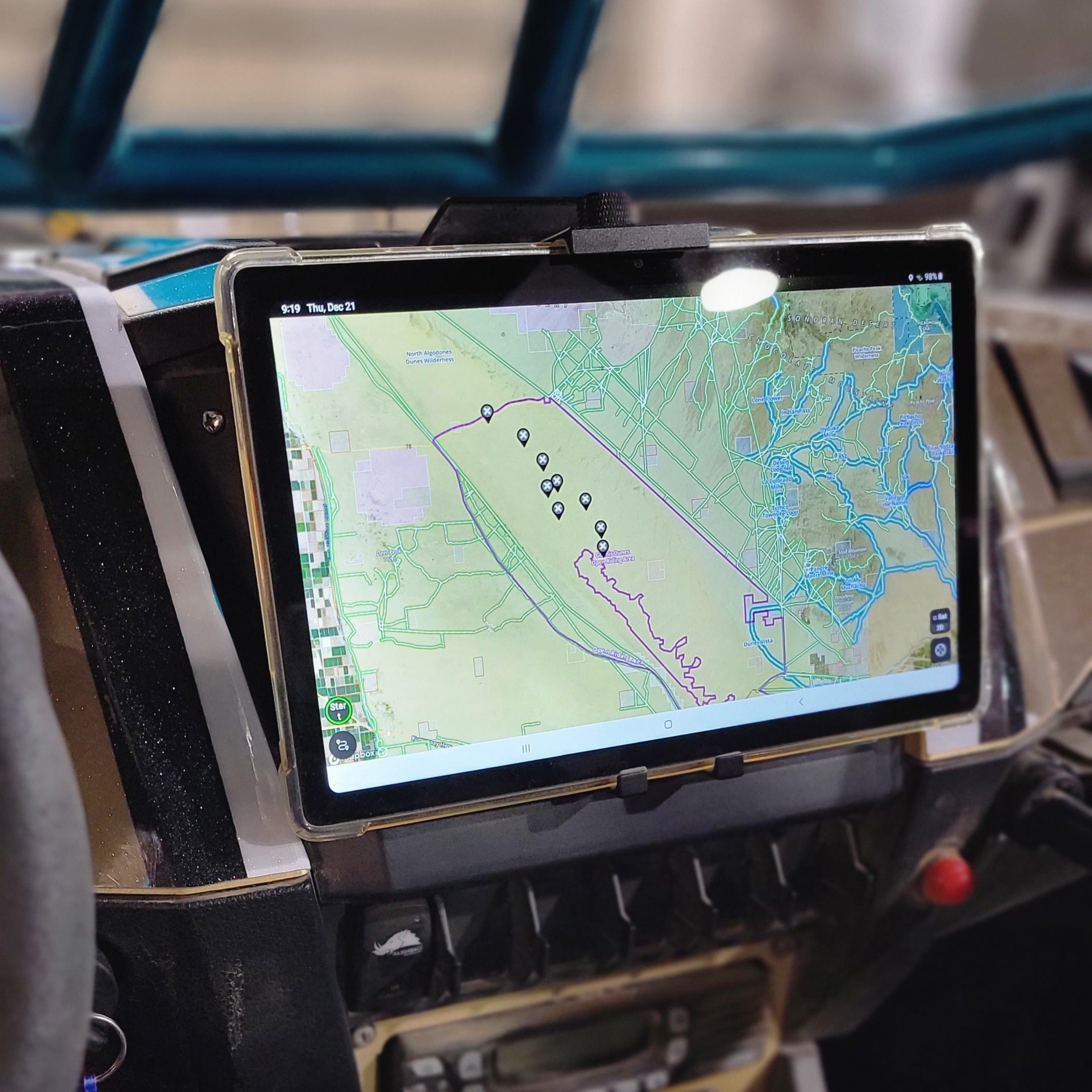 Polaris RZR Universal Tablet GPS Mount for 19-24 Pro R / Turbo R / Pro XP by FASTLAB