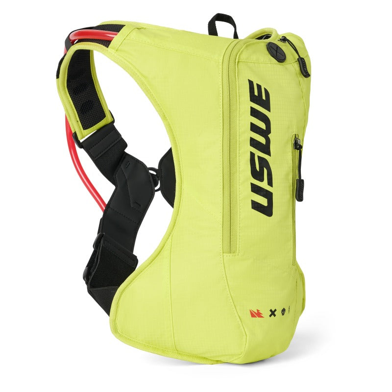 USWE Outlander Moto Hydration Pack 4L - Crazy Yellow for Extreme Races and Powersports