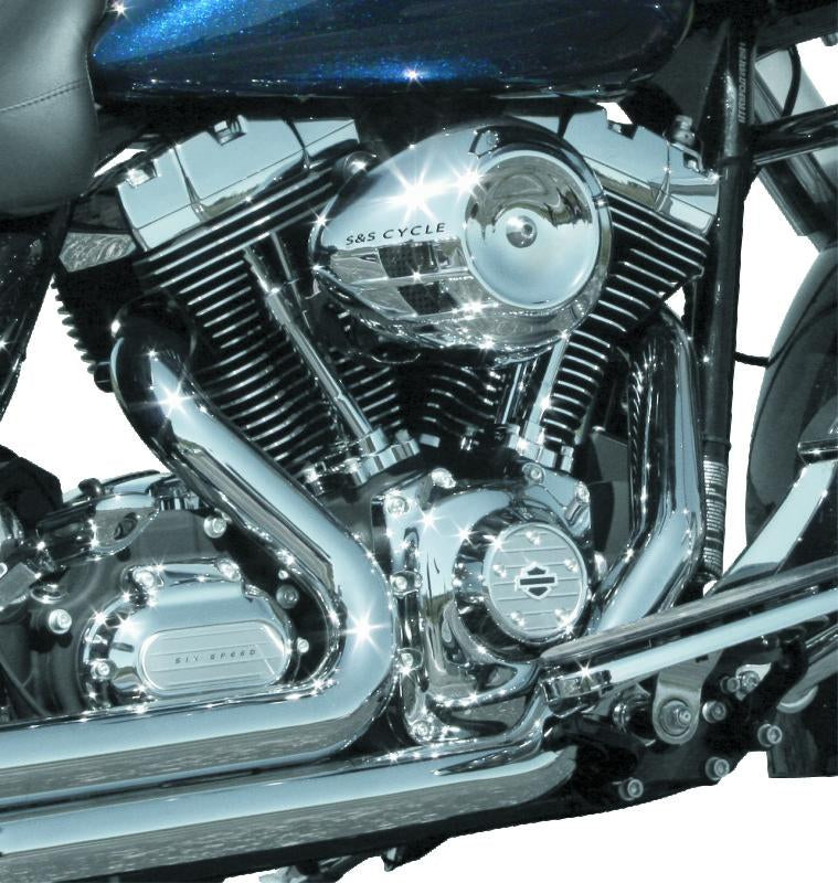 S&S Cycle Air Stream Chrome Air Cleaner Cover for Stealth Applications Part #170-0118
