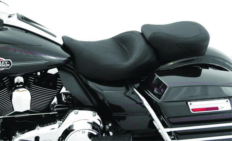 Mustang Motorcycle Touring Solo Seat for Harley Davidson 2008-2021 – Black