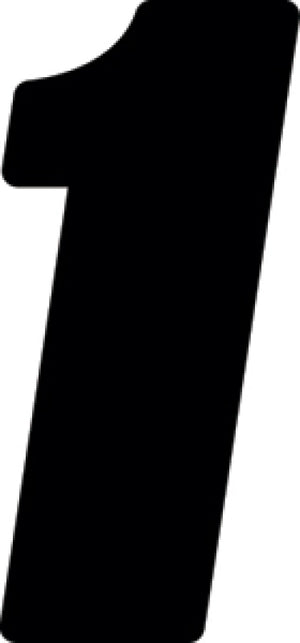Hardline Dirt Digits 3-Pack - 4 Inch High Gloss Black Vinyl Numbers for Powersports