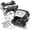 S&S Cycle 08-16 Touring Super Stock 89cc Cylinder Head Kit – Wrinkle Black for Harley Davidson