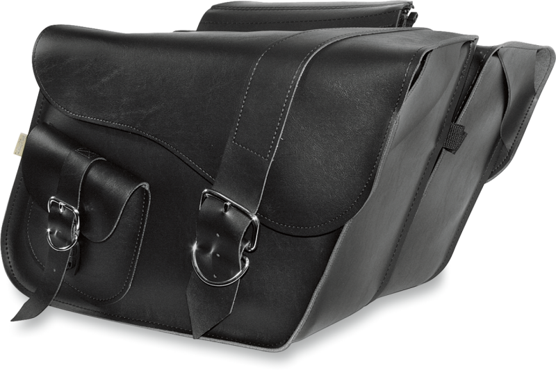 Willie & Max Universal Ranger Large Slant Saddlebags in Black - Part Number 58750-00