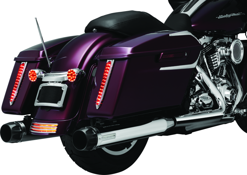 Kuryakyn Curved License Plate Mount for Harley-Davidson Street Glide and Road Glide (Part #3157)