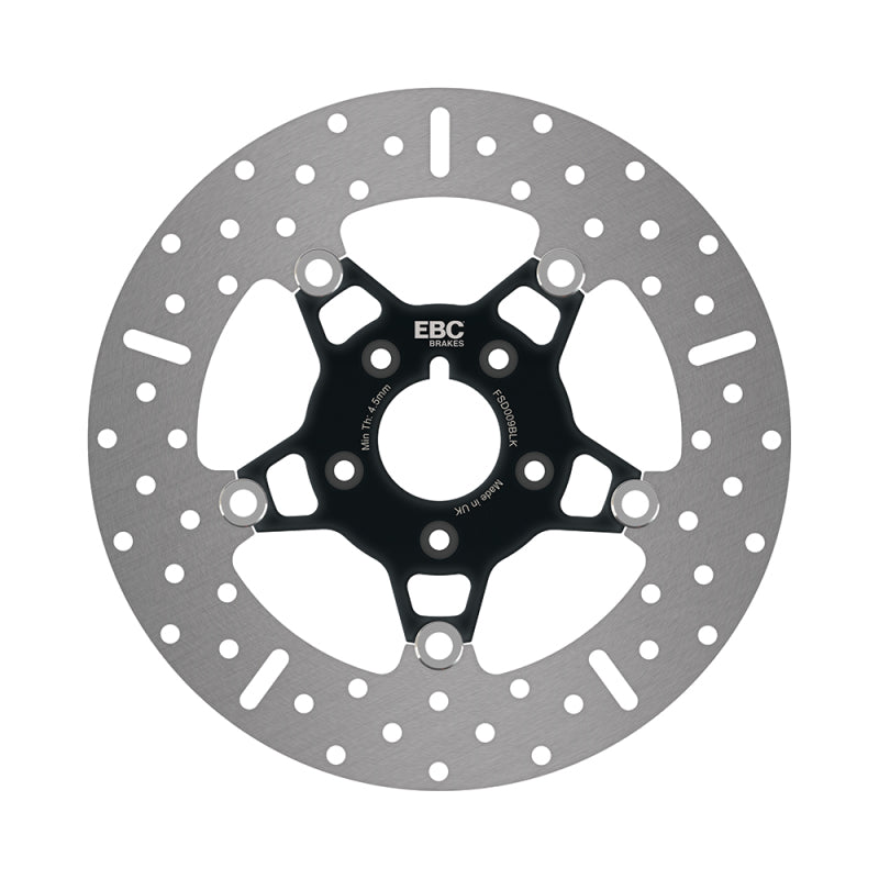 EBC Powersports FSD009BLK Front Black Chrome Rotor for Harley-Davidson Dyna 1984-1986