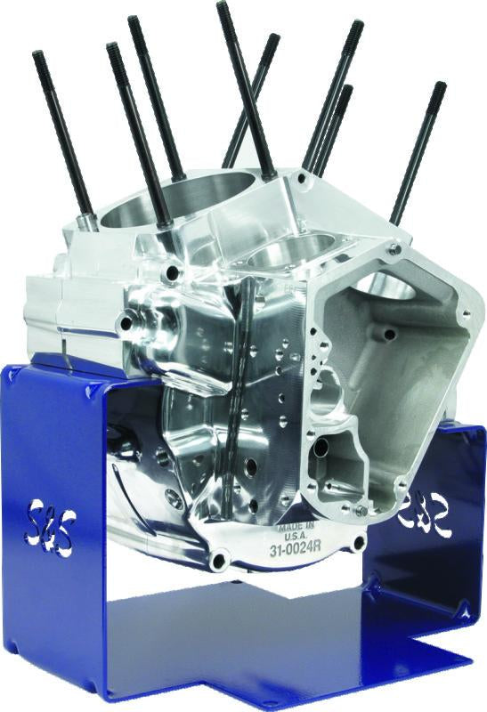 S&S Cycle Part 53-0141 Blue Engine Stand for Harley Big Twins (1936-1999)