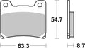 Brembo OE Powersports 07YA11SP Rear Sintered Brake Pads for Yamaha XJ750, FJ1100, RZ350 and More