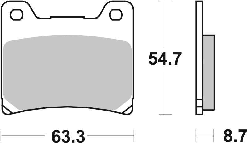 Brembo OE Powersports 07YA11SP Rear Sintered Brake Pads for Yamaha XJ750, FJ1100, RZ350 and More
