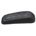 Mustang Motorcycle Harley FL Touring Saddlebag Lid Covers with Diamond Stitch in Black