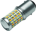 Kuryakyn L.E.D. Bulb 1157 White/Amber – Dual Function LED Replacement for Improved Visibility