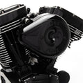 S&S Cycle 08-17 Touring and 16-17 Softails Stealth Air Cleaner Kit with Black Carbon Fiber Cover for Harley Davidson