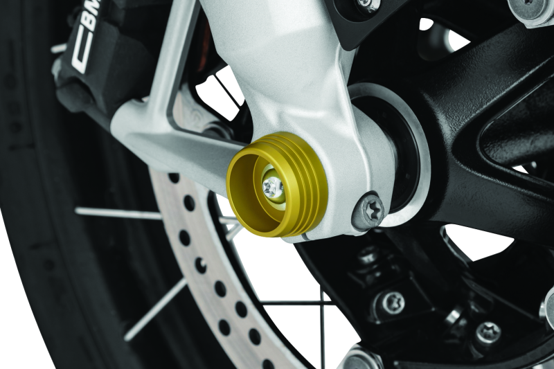 Kuryakyn Lodestar Front Axle Sliders for BMW R1200GS and R1200RT Models
