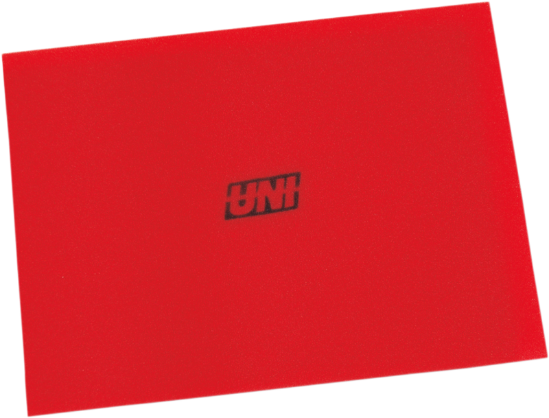 Uni Filter Red 12 in x 16 in x 3/8 in 40 PPI Foam Sheets – Powersports Air Filter Material
