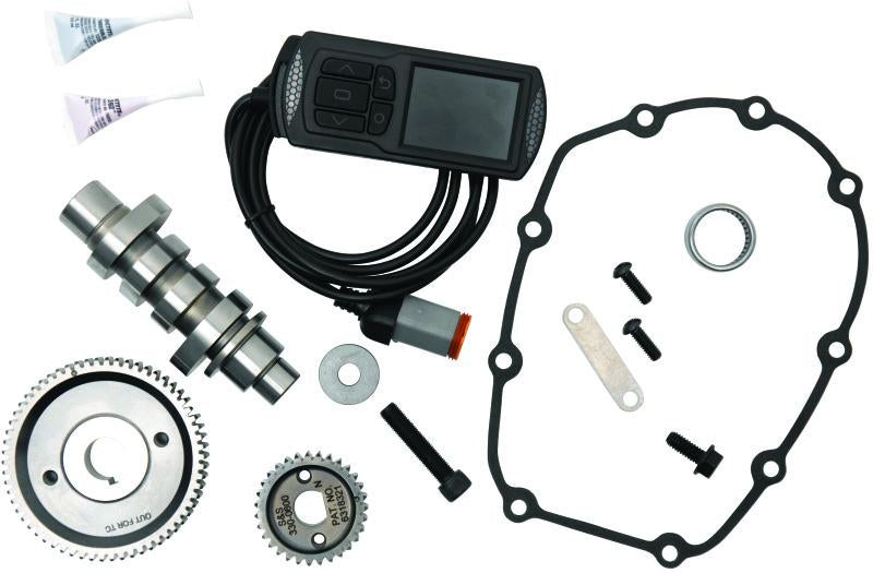 S&S Cycle 17-19 M8 Touring Models 475 Gear Drive Camshaft & Dynojet PV-3 Tuner Kit