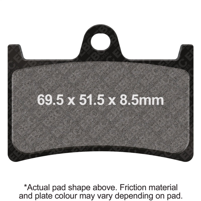 EBC Powersports Double-H Sintered Brake Pads Part FA252HH for Yamaha XV1700 Models