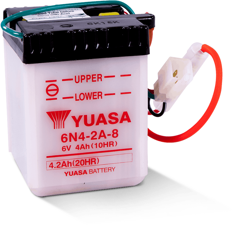 Yuasa 6N4-2A-8 Conventional 6-Volt Battery for Honda XL80S (1983-1985)
