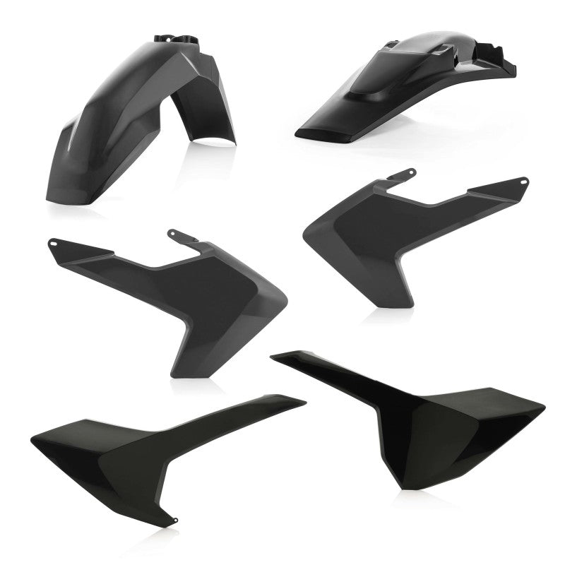 Acerbis 17-19 Husqvarna TE150/250/300 and FE250/350/450/501 Plastic Kit in Black