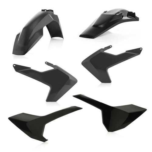 Acerbis 17-19 Husqvarna TE150/250/300 and FE250/350/450/501 Plastic Kit in Black