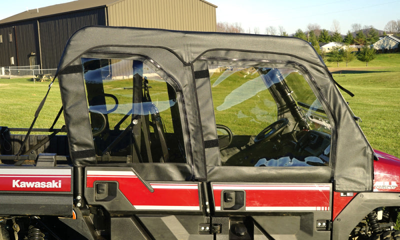Seizmik 15+ Kawasaki Mule PRO-DXT/FXT Soft Upper Door Kit - Waterproof Marine Grade Enclosure