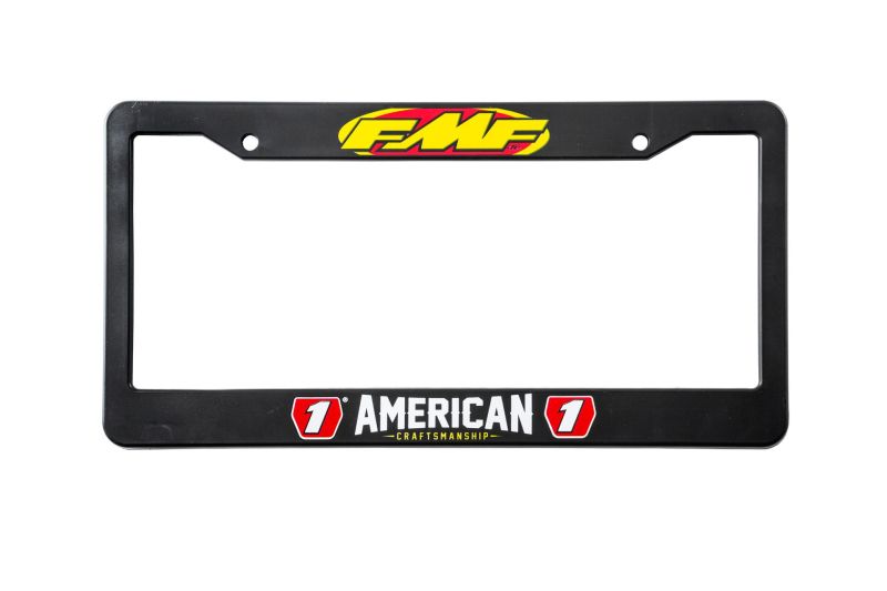 FMF Racing Auto License Plate Frame with Logo and Number 1 Design
