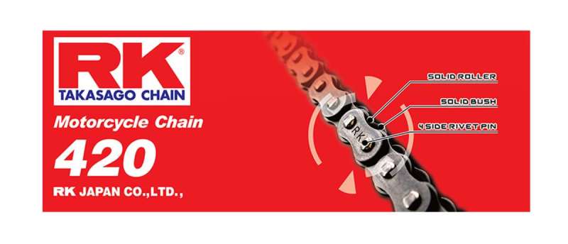 RK Chain RK-M 420-100FT Non-Sealed Chain for Low Displacement Motorcycles