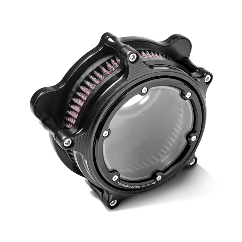 Performance Machine Vision Air Cleaner with Bezel - Black Ops for Harley Davidson 2008-2009 Models