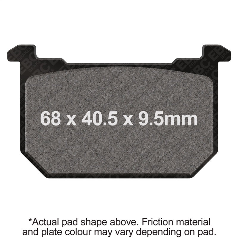 EBC Powersports FA68V Semi-Sintered Front Brake Pads for Kawasaki KZ 650 H CSR (1981-1983)