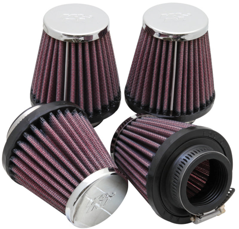 K&N Engineering Universal Oval Chrome Air Filter with 1 9/16 Inch Flange – Fits Honda CB750 Models