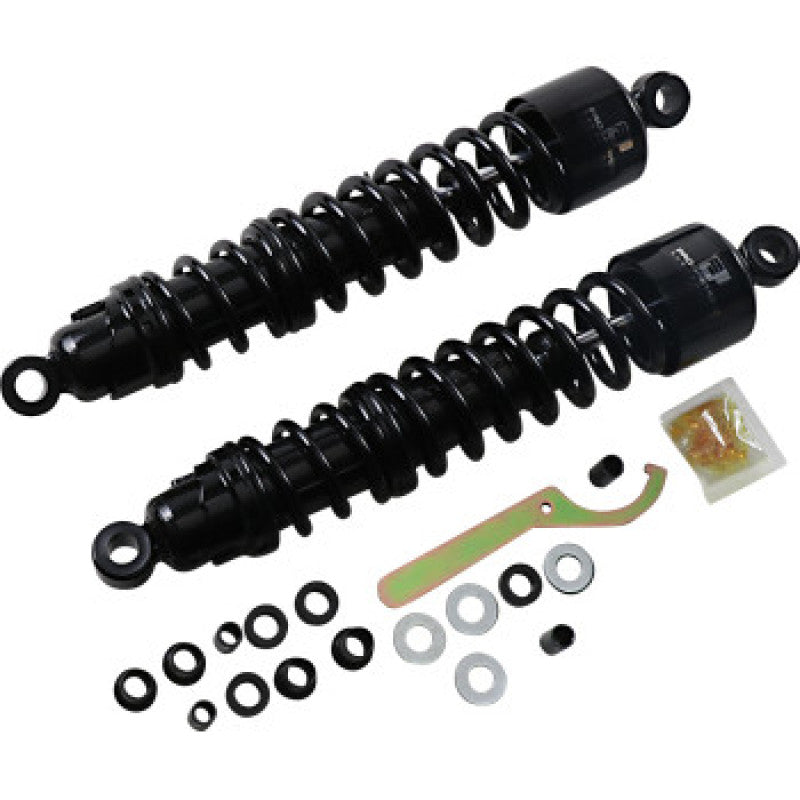 Progressive 413 Series Shock Absorber for Harley-Davidson with 15 Inch Length - Black