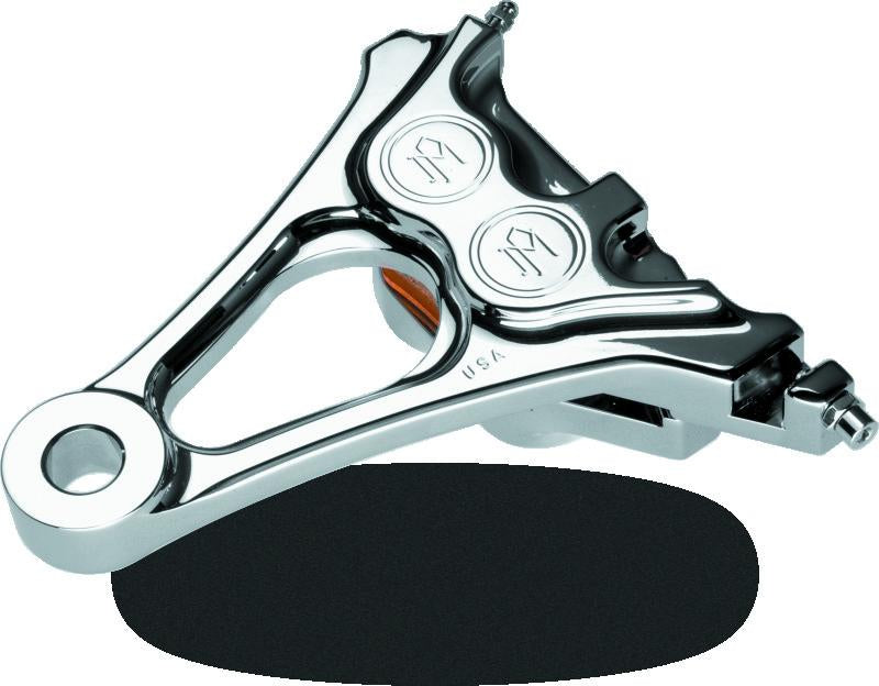 Performance Machine Rear Brake Caliper 1 Piece 125x4R Chrome for Harley Davidson Softail & Night Train Models