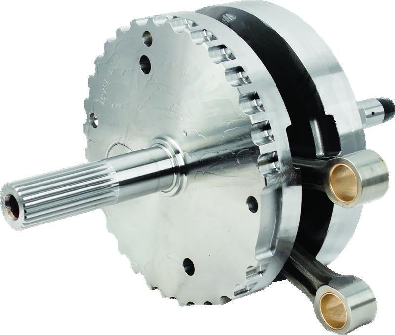 S&S Cycle 2007+ Big Twin Flywheel Assembly with 4-3/8 Inch Stroke and 8-1/2 Inch Diameter - Part Number 320-0351