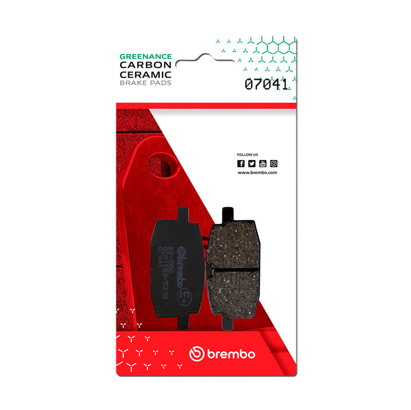 Brembo OE Powersports Carbon Ceramic Brake Pad for Yamaha CG50 Jog – Front