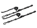PRP Cam-Lock 1 in. x 10 ft. Tie Down with Snap 'S' Hooks and Soft Tie - Black | Part Number 13801-2