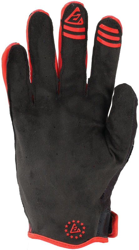 Answer Ascent Prix Youth Gloves - Large, Red/Black PowerSports Glove for Kids