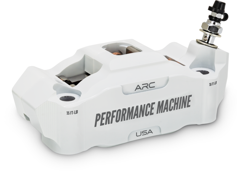 Performance Machine 0052-2426-WC Race Series Radial Mount Caliper with ARC Technology - Right Side, White