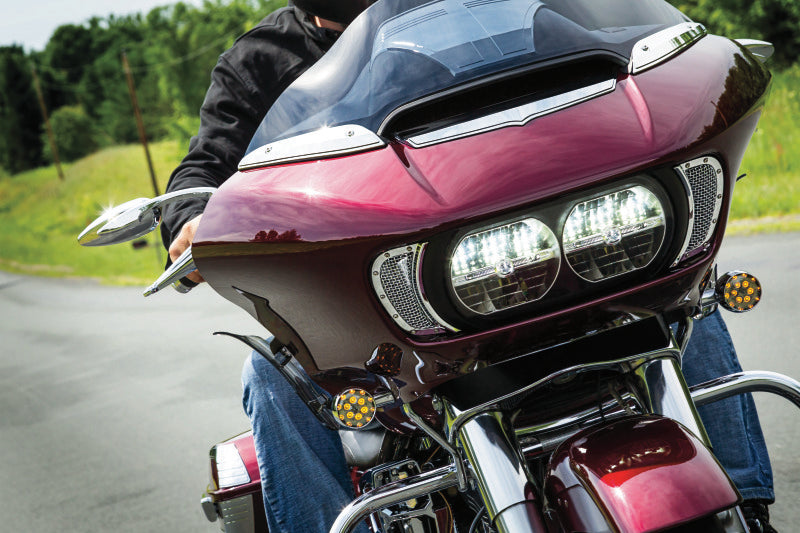 Kuryakyn Teardrop Mirrors Chrome with Convex Glass for Powersports Vehicles Part #1707