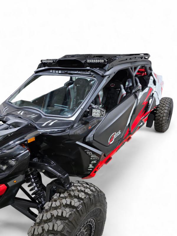 Elektric Offroad 2024+ Can-Am Maverick R Max Roof Rack with Integrated Lighting and Heavy-Duty Mounting Points