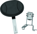 Kuryakyn Plug-N-Go Driver Backrest 14-Up Indian Black Pad with Chrome Mounting Bracket