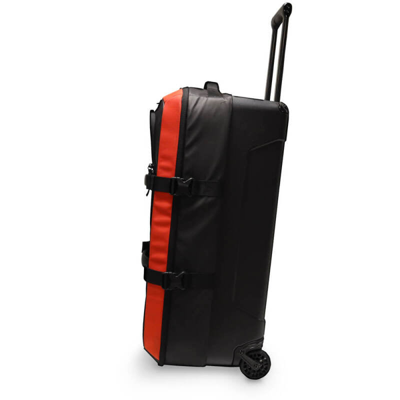 USWE Buddy Athlete Gear Trolley Bag 100L – Durable Lightweight Travel Companion in Black/Red