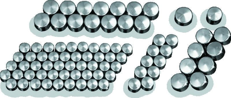 Kuryakyn Kool Kaps Engine Kit for Twin Cam & Evolution Motors Chrome Part Number 2450