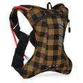 USWE Outlander Hydration Pack 2L - Flannel Bronze and Black, Lightweight Race Backpack with No Dancing Monkey™ Harness