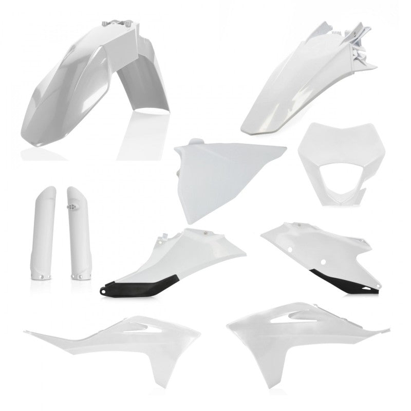 Acerbis 21-23 GasGas EC250/300 Full Plastic Kit - White/Black