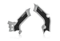 Acerbis 21+ Kawasaki KX250 / 19-23 KX450 Frame Guards - X-Grip Silver/Black