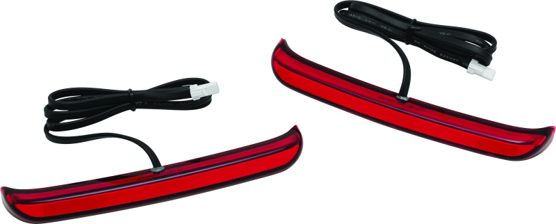 Kuryakyn Tracer Saddlebag Lights with Red Lens for Harley Davidson Touring Models