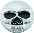 Kuryakyn Replacement Zombie Windshield Emblem Chrome for Harley Davidson Touring Models