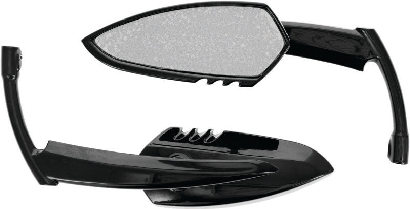 Kuryakyn Scythe Mirrors Black - Part #1760 for Powersports Vehicles