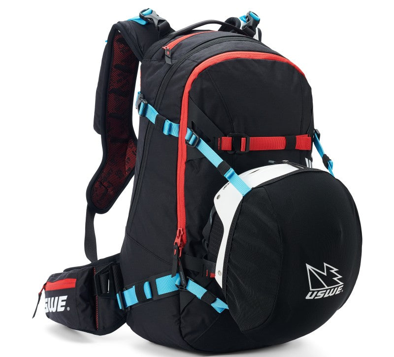 USWE POW Winter Protector Pack 16L - Carbon Black for Snowboarding and Skiing
