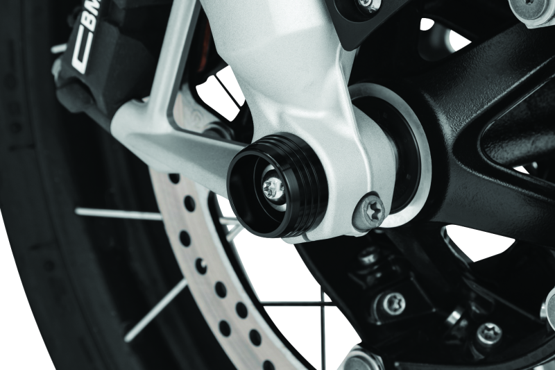 Kuryakyn Lodestar Axle Sliders for BMW R1200GS and R1200RT – Black